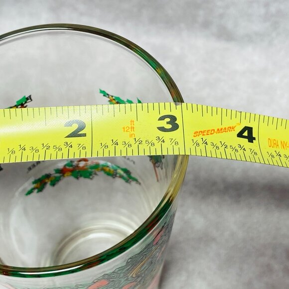 TS&T 12 Days Of Christmas 5th Day Gold Rings Glass 6.25" Tumbler 16oz - Picture 11 of 11